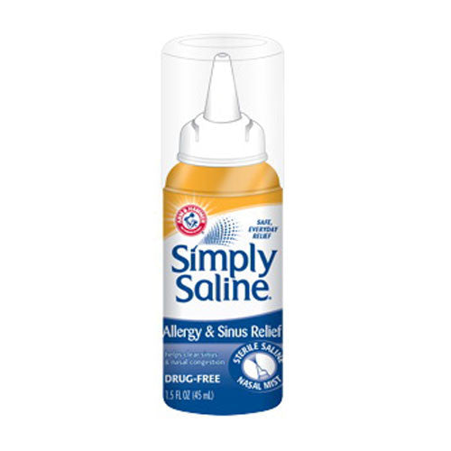 Simply Saline Sterile Nasal Mist For Allergy And Sinus Relief - 1.5 Oz